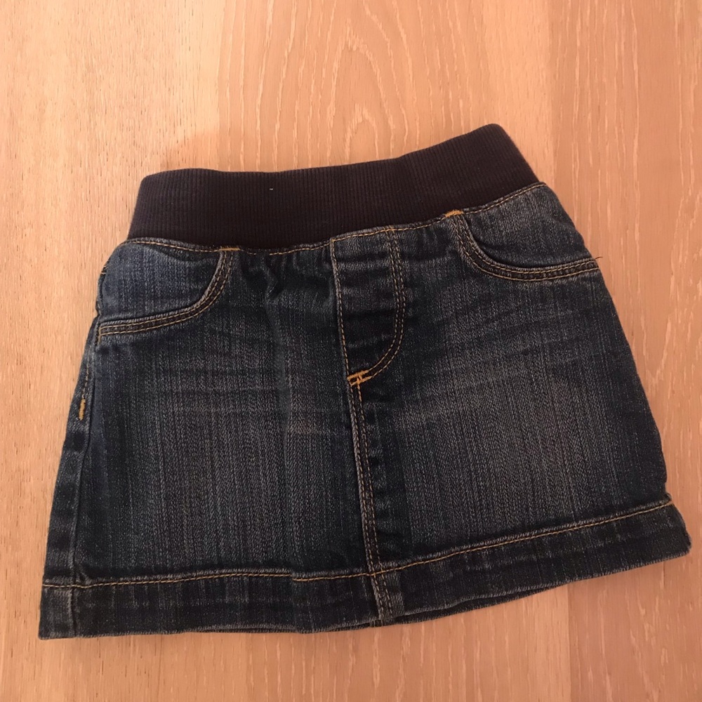 Jean skirt w/under shorts attached